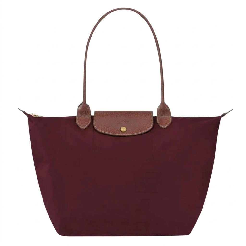 Torba Longchamp Le Pliage bordowa
